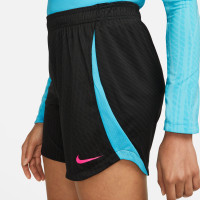 Nike Dri-Fit Strike 23 Trainingsbroekje Dames Zwart Felblauw Felroze