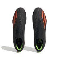 adidas X Speedportal.3 Sans Lacets Gazon Naturel Chaussures de Foot (FG) Noir Rouge