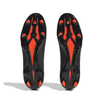 adidas X Speedportal.3 Sans Lacets Gazon Naturel Chaussures de Foot (FG) Noir Rouge