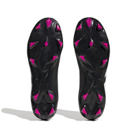 adidas Predator Accuracy.3 Gazon Naturel Chaussures de Foot (FG) Noir Blanc Rose