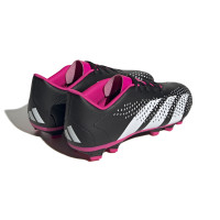 adidas Predator Accuracy.4 Gazon Naturel Gazon Artficiel Chaussures de Foot (FxG) Noir Blanc Rose