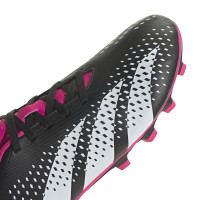 adidas Predator Accuracy.4 Gazon Naturel Gazon Artficiel Chaussures de Foot (FxG) Noir Blanc Rose