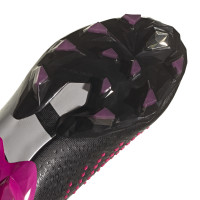 adidas Predator Accuracy.1 Gazon Artificiel Chaussures de Foot (AG) Noir Blanc Rose