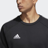 Adidas Core 18 Sweat Haut d'Entraînement Sweat Noir Blanc