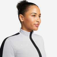 Nike Dri-FIT Academy 23 Full-Zip Trainingspak Dames Grijs Zwart Wit
