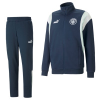 PUMA Manchester City FtblArchive Survêtement Full-Zip 2022-2023 Bleu Foncé Blanc