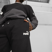 PUMA Power Fleece Pantalon de Jogging Noir Blanc