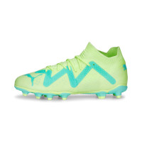 PUMA Future Match Gras / Kunstgras Voetbalschoenen (MG) Kids Lichtgroen Felgroen Zwart