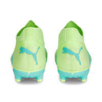 PUMA Future Match Gazon Naturel Gazon Artificiel Chaussures de Foot (MG) Enfants Vert Clair Vert Vif Noir