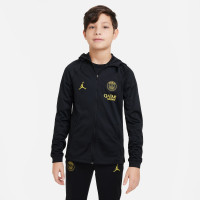 Nike Paris Saint-Germain Trainingspak Full-Zip Hooded 2022-2023 Kids Zwart Geel