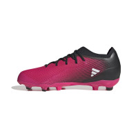 adidas X Speedportal.1 Gras Voetbalschoenen (FG) Kids Roze Zwart Wit