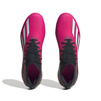 adidas X Speedportal.1 Gras Voetbalschoenen (FG) Roze Zwart Wit