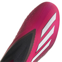 adidas X Speedportal+ Gras Voetbalschoenen (FG) Roze Zwart Wit