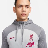 Nike Liverpool Strike Trainingspak Full-Zip Hooded 2022-2023 Grijs Rood