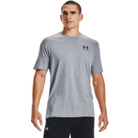 Under Armour Sportstyle Left Chest Logo T-Shirt Grijs Zwart