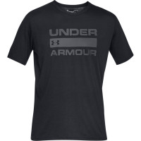 Under Armour Team Wordmark T-Shirt Noir Gris Foncé