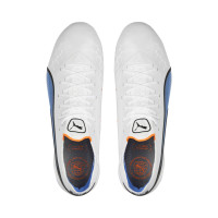 PUMA King Ultimate Gazon Naturel Gazon Artificiel Chaussures de Foot (MG) Blanc Noir Bleu Orange