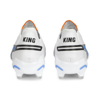 PUMA King Ultimate Gras / Kunstgras Voetbalschoenen (MG) Wit Zwart Blauw Oranje