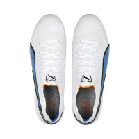 PUMA King Ultimate Crampons Vissés Chaussures de Foot (SG) Blanc Noir Bleu Orange