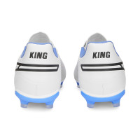 PUMA King Pro Gazon Naturel / Gazon Artificiel Chaussures de Foot (MG) Blanc Noir Bleu Orange