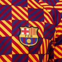Nike FC Barcelona Pre-Match Trainingsshirt 2022-2023 Geel Rood Blauw