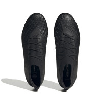 adidas Predator Accuracy.1 Gazon Naturel Chaussures de Foot (FG) Noir Anthracite