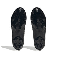 adidas Predator Accuracy+ Sans Lacets Gazon Naturel Chaussures de Foot (FG) Noir Anthracite