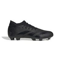 adidas Predator Accuracy.3 Gazon Naturel Chaussures de Foot (FG) Noir Anthracite