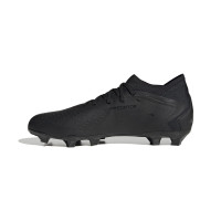 adidas Predator Accuracy.3 Gazon Naturel Chaussures de Foot (FG) Noir Anthracite