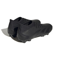 adidas Predator Accuracy.3 Gazon Naturel Chaussures de Foot (FG) Noir Anthracite