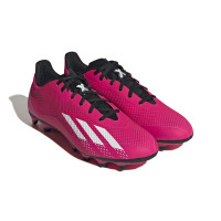 adidas X Speedportal.4 Gras / Kunstgras Voetbalschoenen (FxG) Roze Zwart Wit