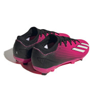 adidas X Speedportal.3 Gazon Naturel Chaussures de Foot (FG) Enfants Rose Noir Blanc