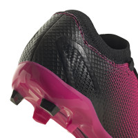 adidas X Speedportal.3 Gras Voetbalschoenen (FG) Kids Roze Zwart Wit