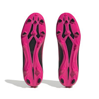 adidas X Speedportal.3 Gazon Naturel Chaussures de Foot (FG) Rose Noir Blanc