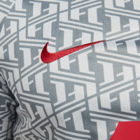 Nike Liverpool Pre-Match Trainingsshirt 2022-2023 Grijs Rood