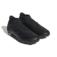 adidas Predator Accuracy.1 Gazon Naturel Chaussures de Foot (FG) Enfants Noir Anthracite