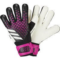 adidas Predator Match Fingersave Keepershandschoenen Zwart Wit Roze