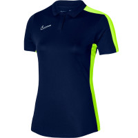 Nike Dri-FIT Academy 23 Polo Femmes Bleu Foncé Jaune Blanc