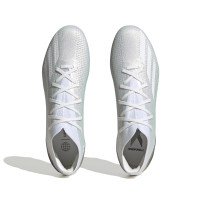 adidas X Speedportal.2 Gazon Naturel Chaussures de Foot (FG) Blanc Métallique Noir
