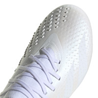 adidas Predator Accuracy.2 Gazon Naturel Chaussures de Foot (FG) Blanc Métallique