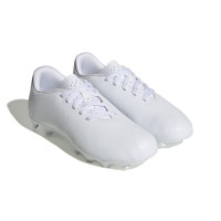 adidas Predator Accuracy.4 Gazon Naturel Gazon Artficiel Chaussures de Foot (FxG) Enfants Blanc