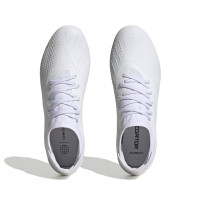 adidas Predator Accuracy.3 Gazon Naturel Chaussures de Foot (FG) Blanc