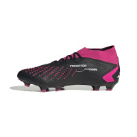 adidas Predator Accuracy.2 Gras Voetbalschoenen (FG) Zwart Wit Roze