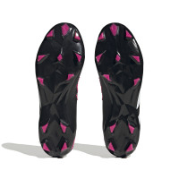 adidas Predator Accuracy.2 Gazon Naturel Chaussures de Foot (FG) Noir Blanc Rose