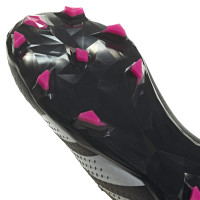 adidas Predator Accuracy.2 Gazon Naturel Chaussures de Foot (FG) Noir Blanc Rose