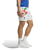 adidas Italie Icon Short de Football Blanc
