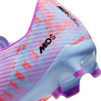 Nike Zoom Mercurial Vapor 15 Academy MDS Gazon Naturel Gazon Artificiel Chaussures de Football (MG) Bleu Mauve Rose