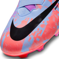 Nike Zoom Mercurial Superfly 9 Academy MDS Gazon Naturel Gazon Artificiel Chaussures de Foot (MG) Enfants Bleu Mauve Rose