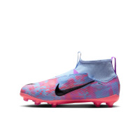 Nike Zoom Mercurial Superfly 9 Pro MDS Gras Voetbalschoenen (FG) Kids Blauw Paars Roze