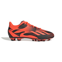 adidas X Speedportal.4 Messi Gazon Naturel Gazon Artificiel Chaussures de Foot (FxG) Enfants Orange Noir